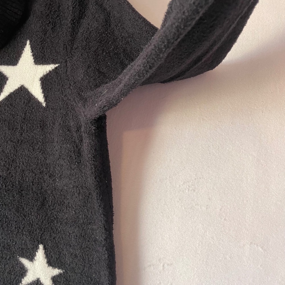 Rachel Zoe Womens XL Black White Star Print Turtleneck Knit Sweater‎ Pullover - Picture 6 of 10
